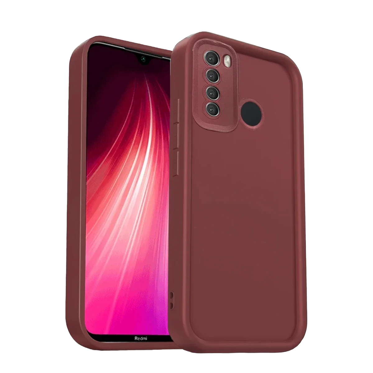 Xiaomi Redmi Note 8 Kılıf Viera Silikon - Bordo Xiaomi Redmi Note 8 Kılıf Viera Silikon - Bordo