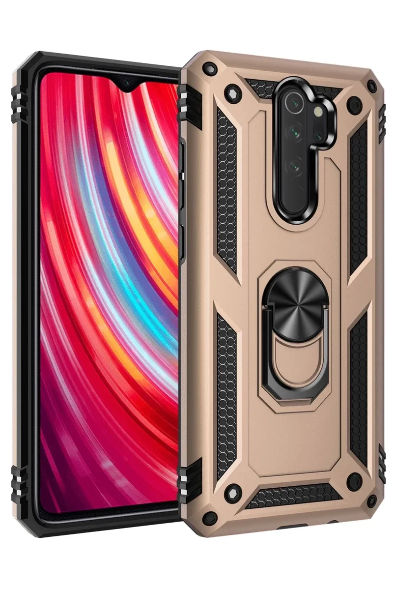 Xiaomi Redmi Note 8 Pro Kılıf Sofya Yüzüklü Silikon Kapak - Gold Fiyatı, Yorumları ve Özellikleri