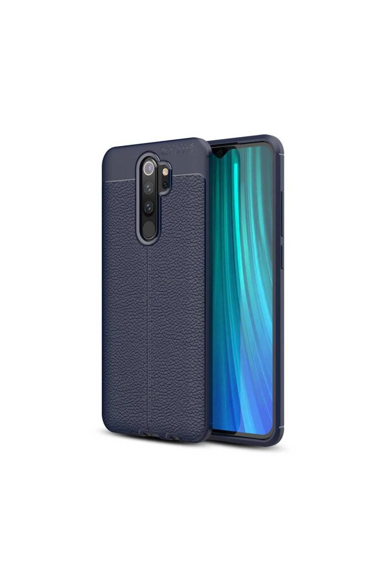Xiaomi Redmi Note 8 Pro Deri Görünümlü Silikon Siyah