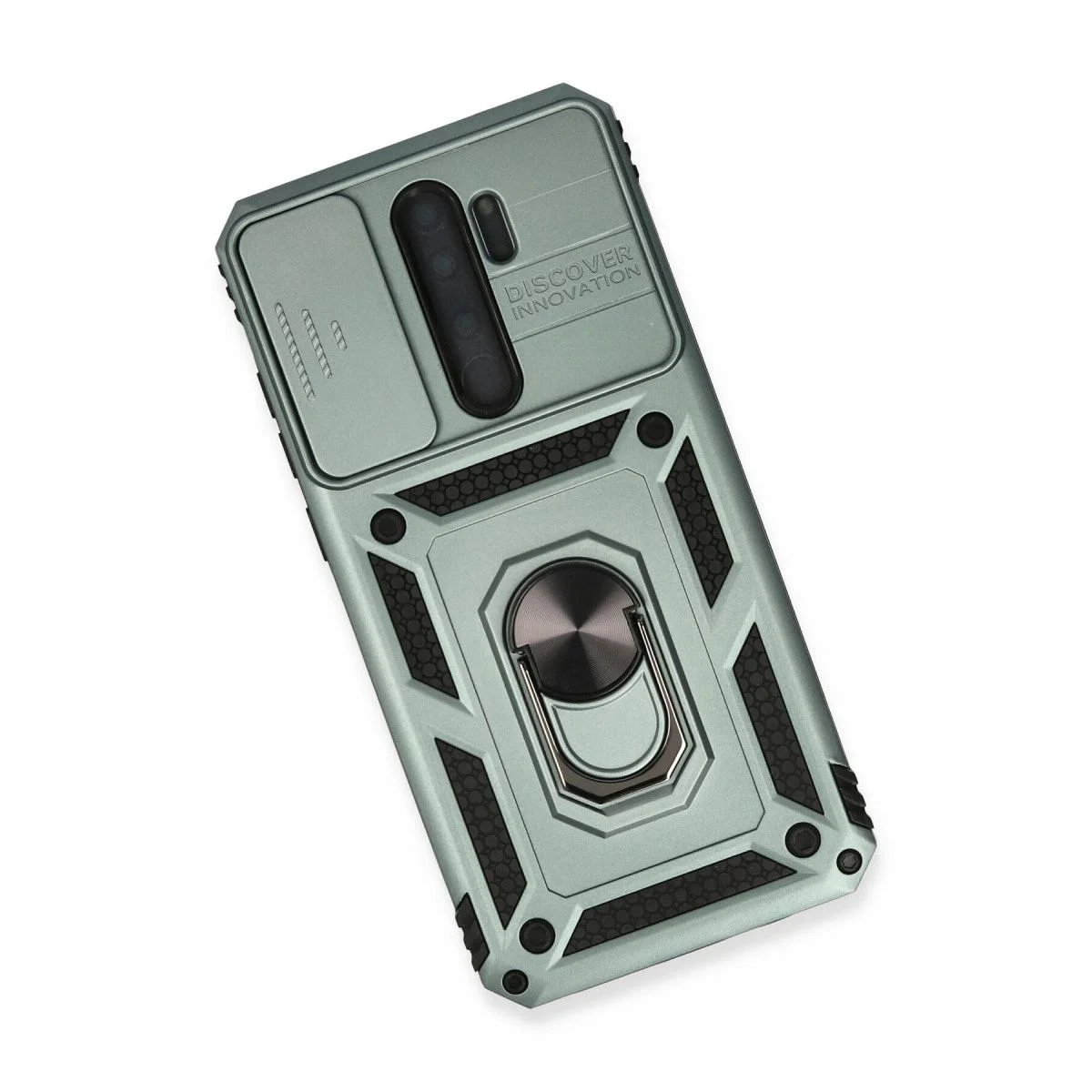 Xiaomi Redmi Note 8 Pro ile Uyumlu Pars Lens Yüzüklü Silikon Kılıf - Yeşil Xiaomi Redmi Note 8 Pro ile Uyumlu Pars Lens Yüzüklü Silikon Kılıf - Yeşil