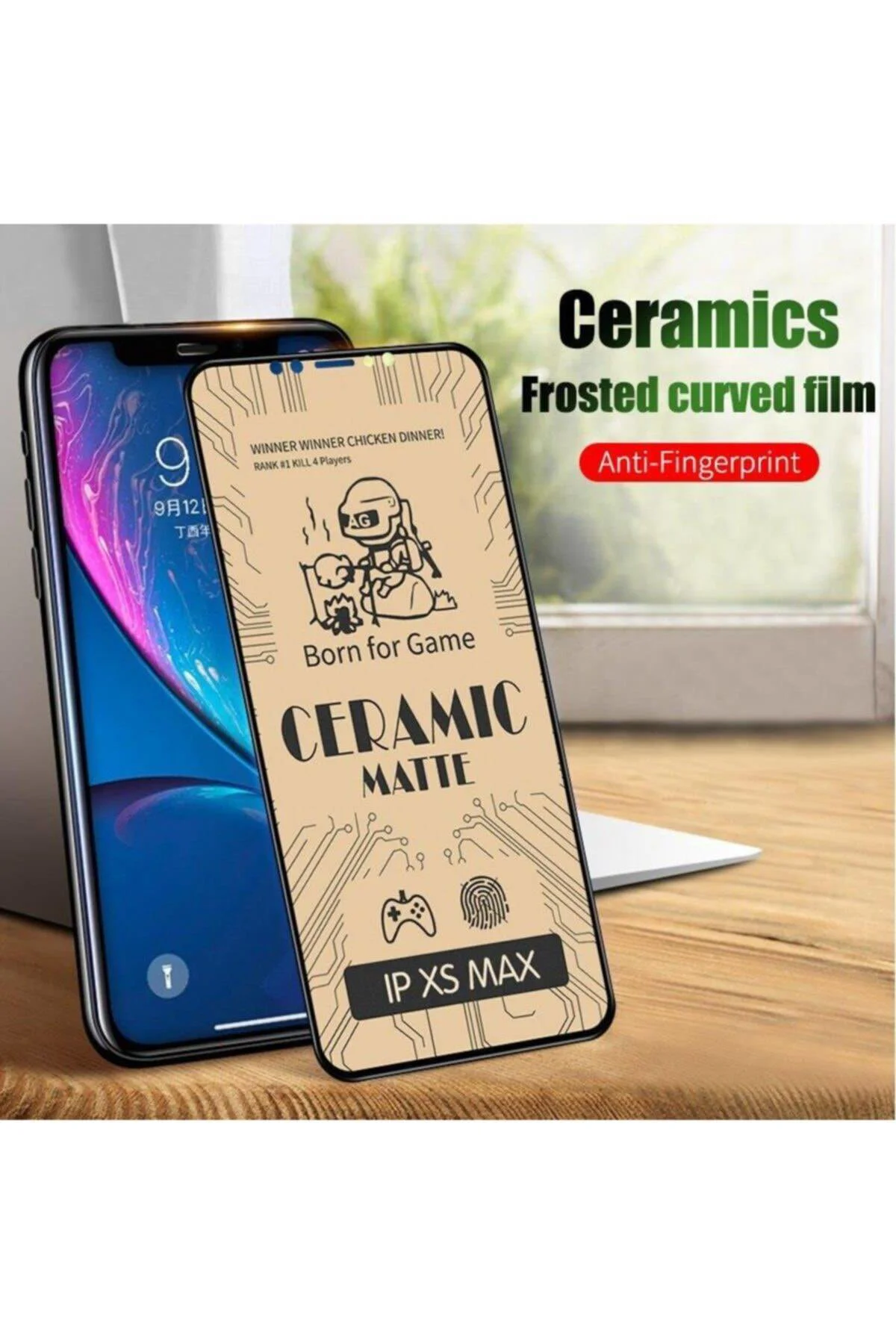Xiaomi Redmi Note 8 Pro Mat Seramik Ekran Koruyucu Siyah