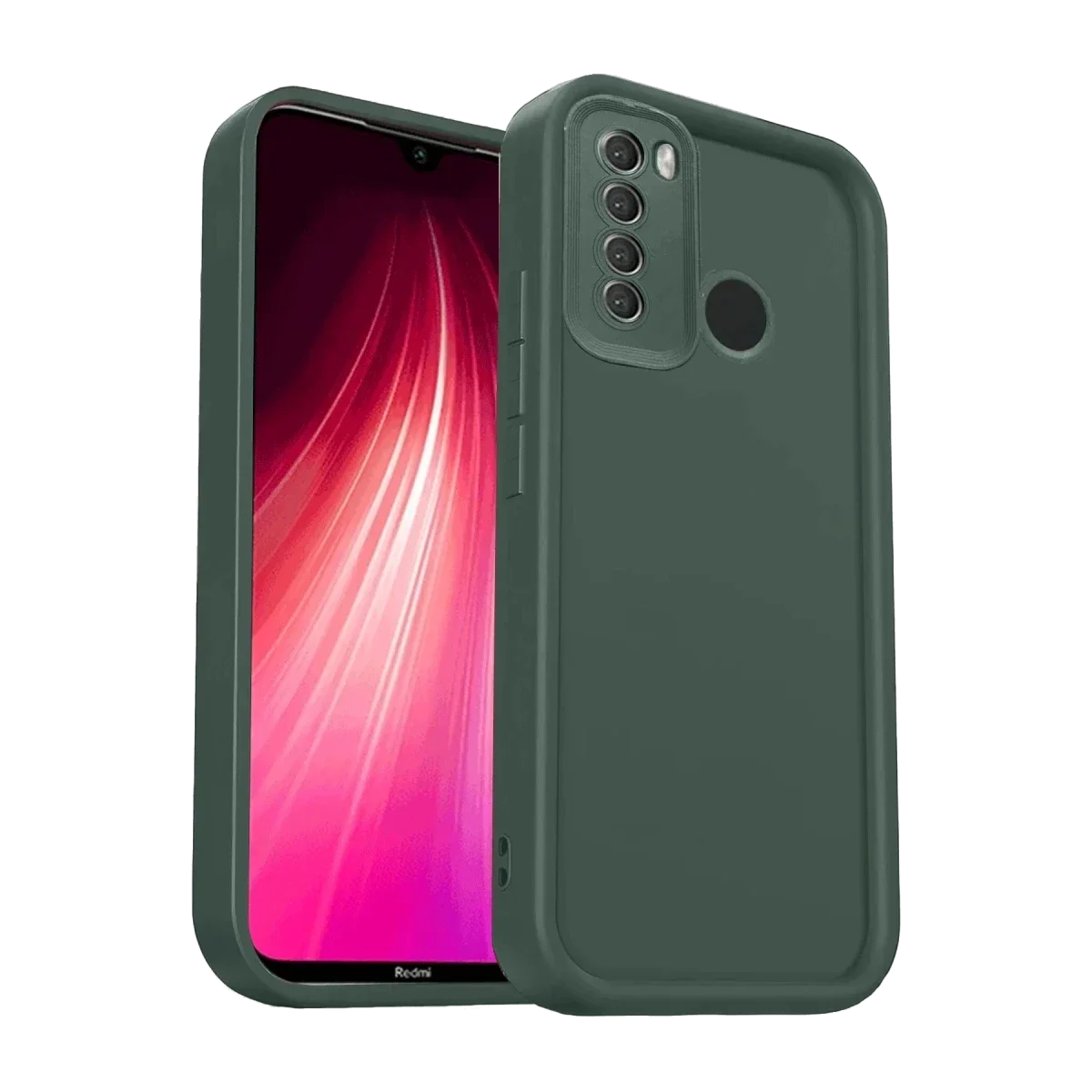 Xiaomi Redmi Note 8 Kılıf Viera Silikon - Koyu Yeşil
