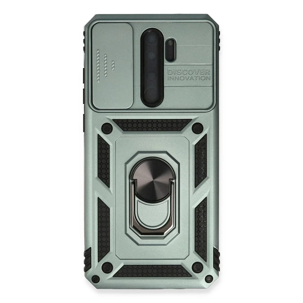 Xiaomi Redmi Note 8 Pro ile Uyumlu Pars Lens Yüzüklü Silikon Kılıf - Yeşil Xiaomi Redmi Note 8 Pro ile Uyumlu Pars Lens Yüzüklü Silikon Kılıf - Yeşil
