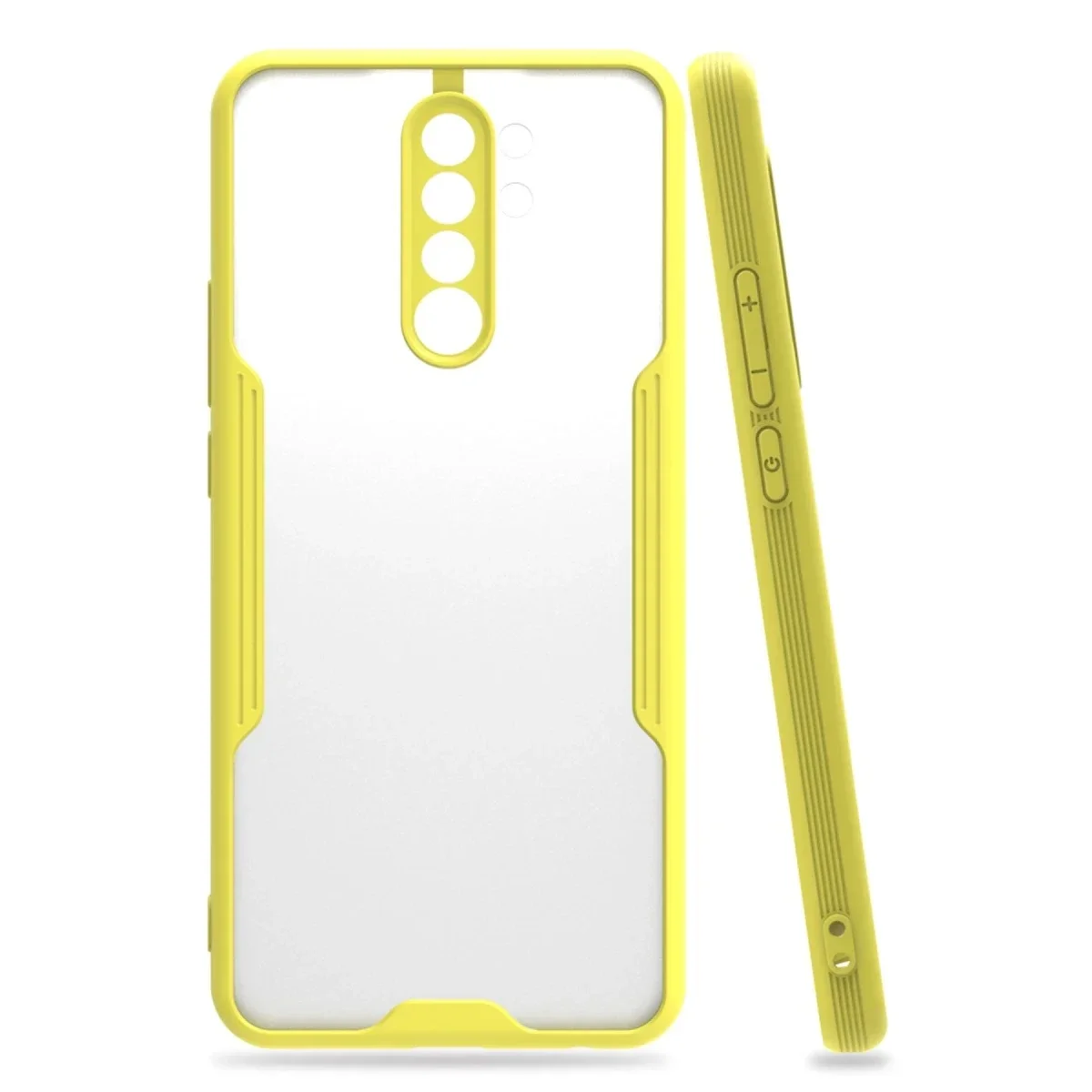 Xiaomi Redmi Note 8 Pro Kılıf Platin Silikon - Sarı Xiaomi Redmi Note 8 Pro Kılıf Platin Silikon - Sarı
