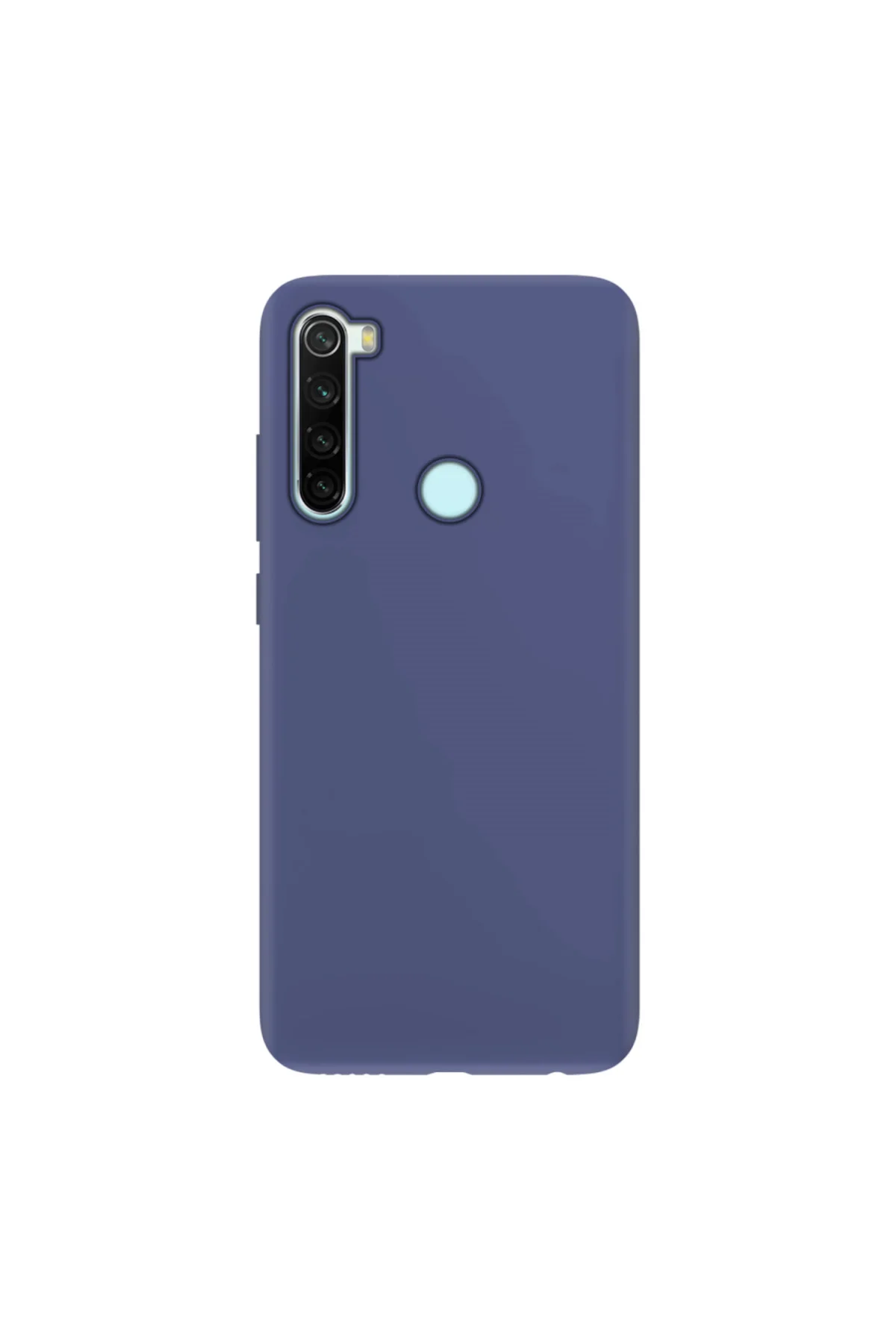 Xiaomi Redmi Note 8 İnce Mat Silikon Kılıf Lacivert