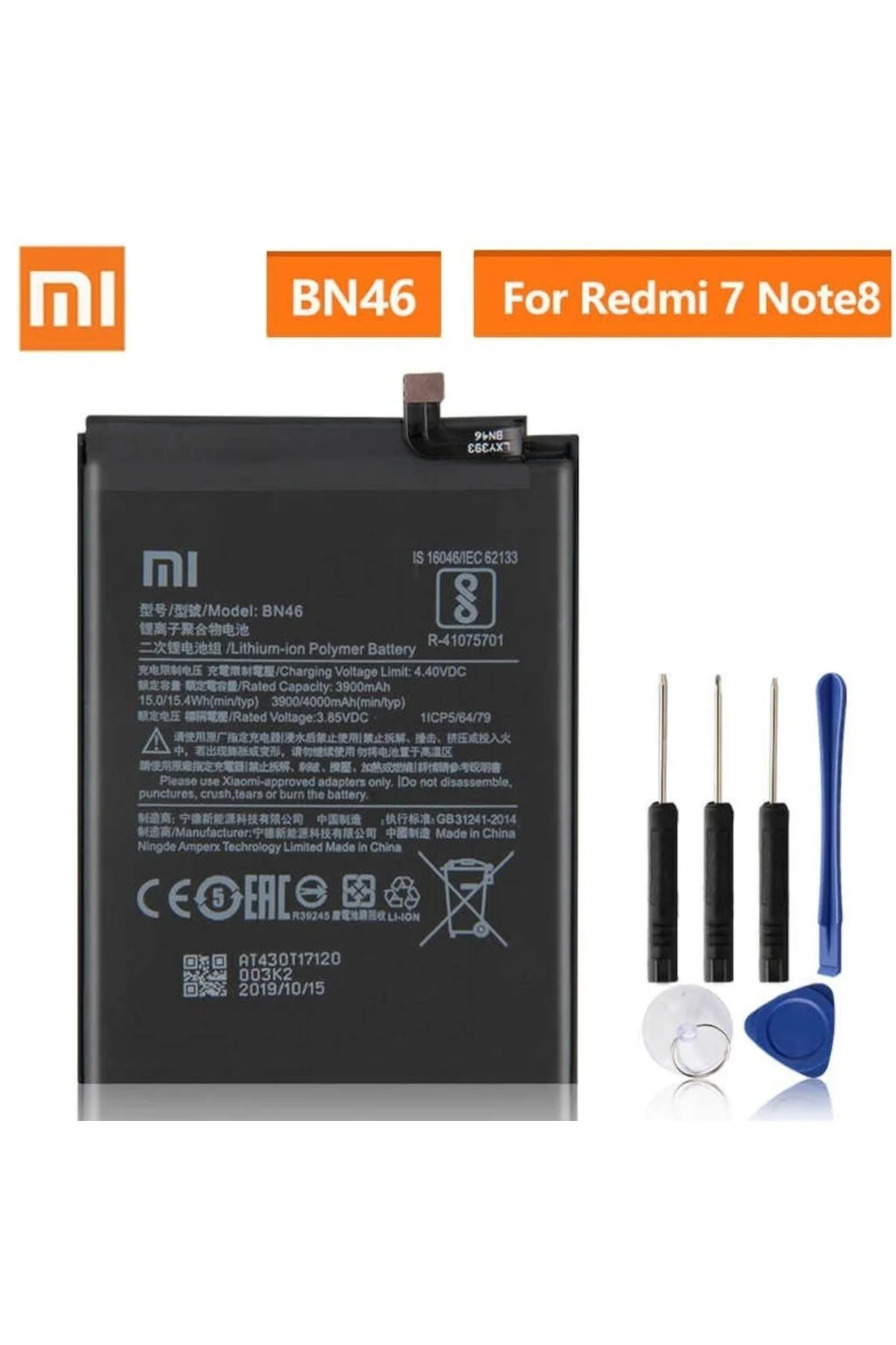 Xiaomi Redmi Note 8 / Redmi 7 Pil Batarya Bn46 + Tamir Seti Uyumlu