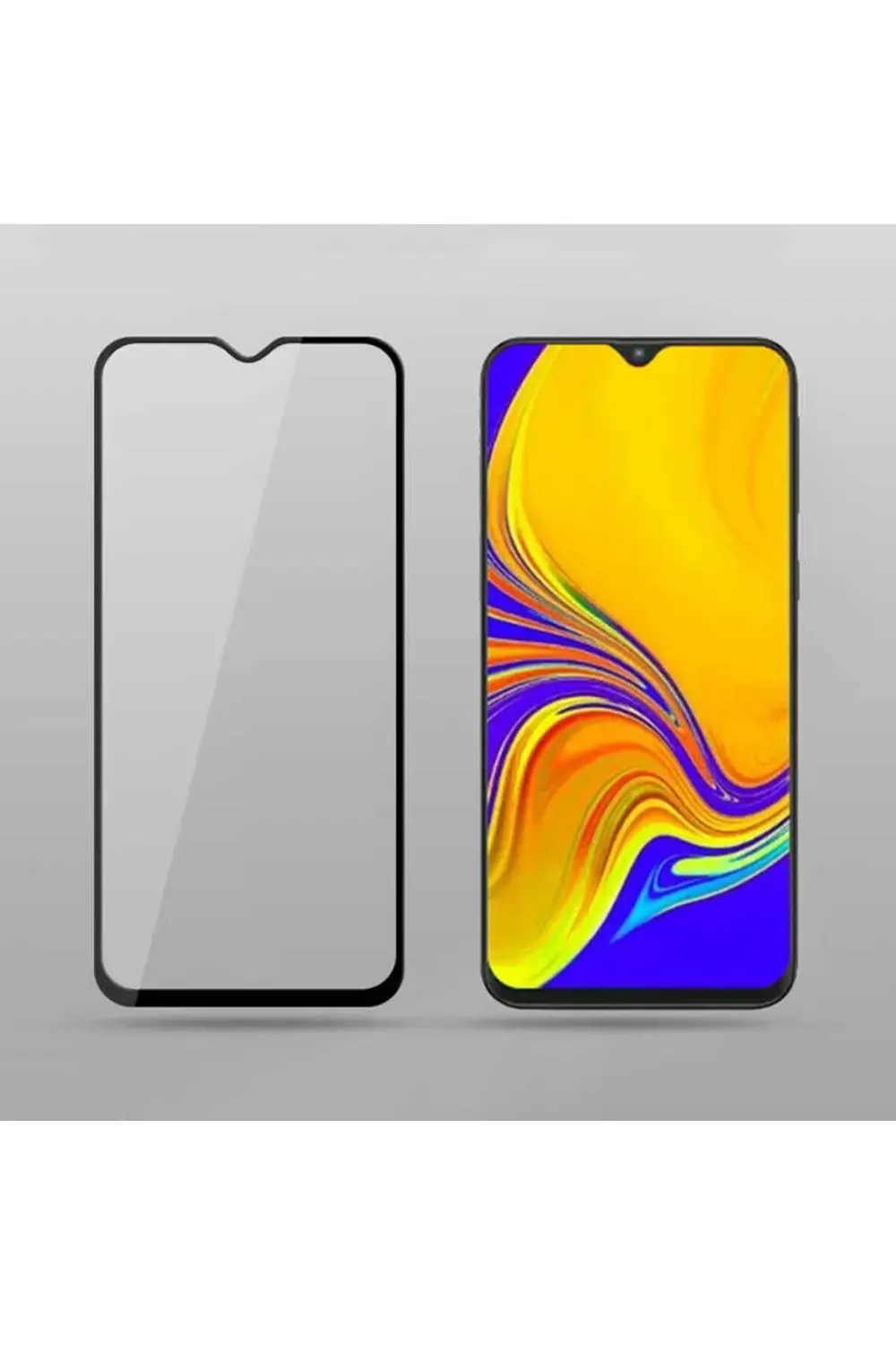 Xiaomi Redmi Note 8 Davin 5D Cam Ekran Koruyucu Siyah