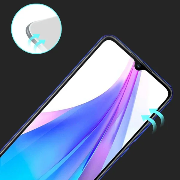 Xiaomi Redmi Note 8T Kırılmaz Cam 3D Full Kaplama Ekran Koruyucu 9H