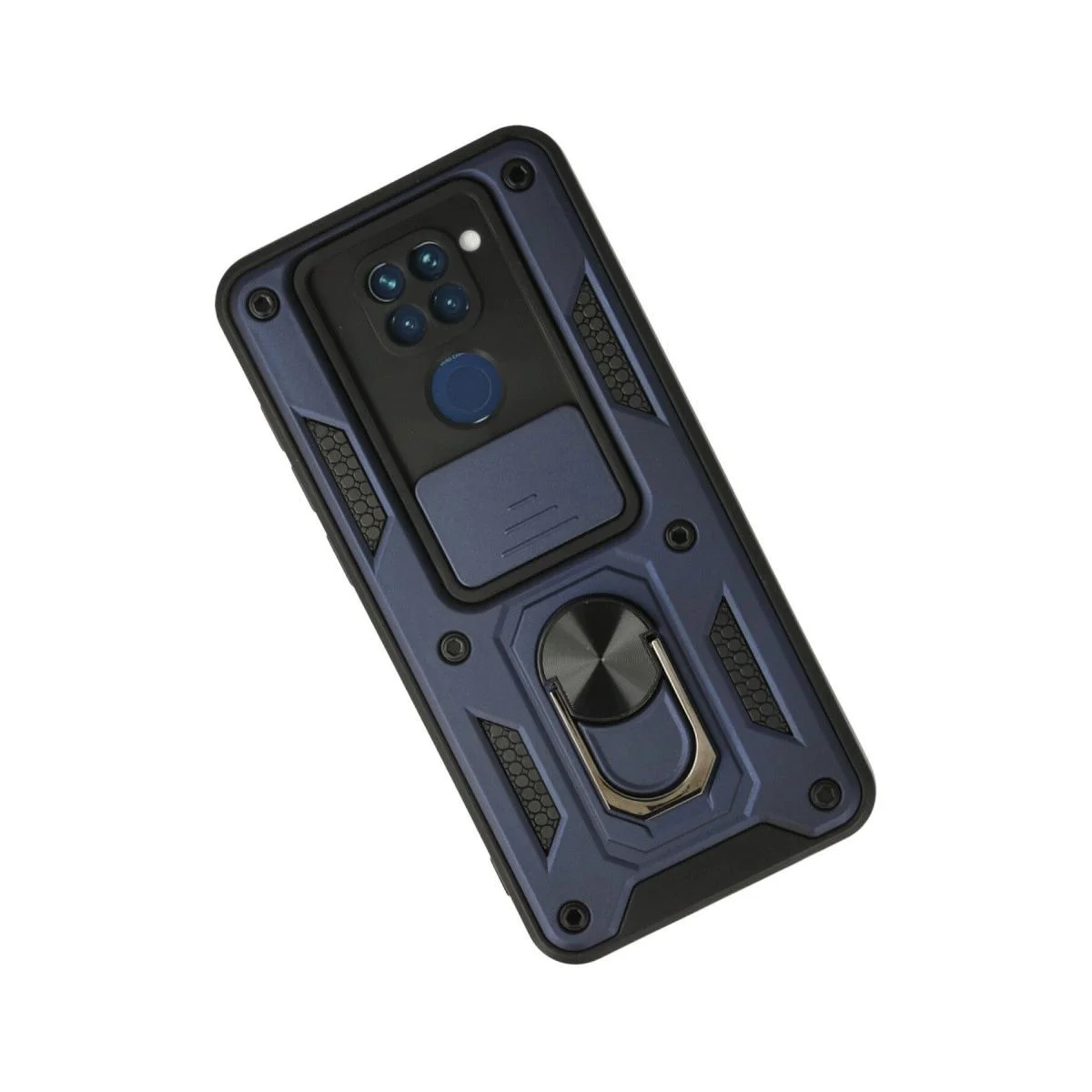Xiaomi Redmi Note 9 ile Uyumlu Kılıf - Pars Lens Yüzüklü Silikon - Lacivert Xiaomi Redmi Note 9 ile Uyumlu Kılıf - Pars Lens Yüzüklü Silikon - Lacivert