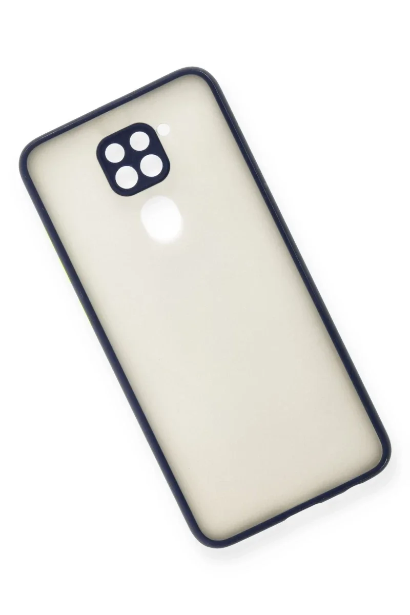 Xiaomi Redmi Note 9 Kılıf Montreal Silikon Kapak - Lacivert