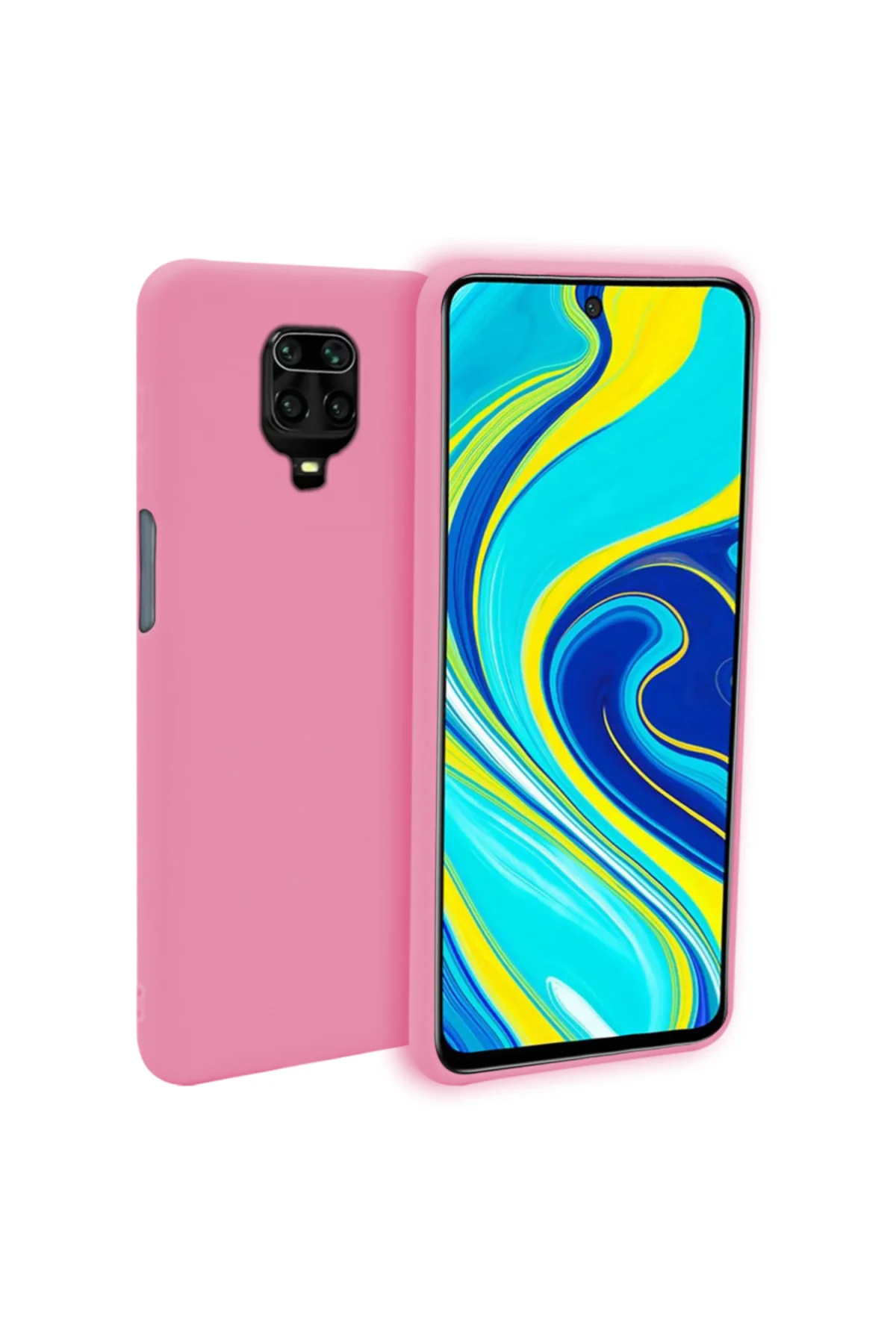 Xiaomi Redmi Note 9 Pro Max İnce Mat Silikon Kılıf Haki