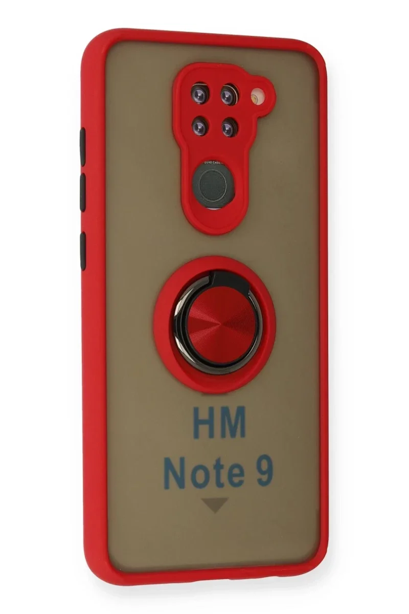Xiaomi Redmi Note 9 Kılıf Montreal Yüzüklü Silikon Kapak - Kırmızı Fiyatı, Yorumları ve Özellikleri