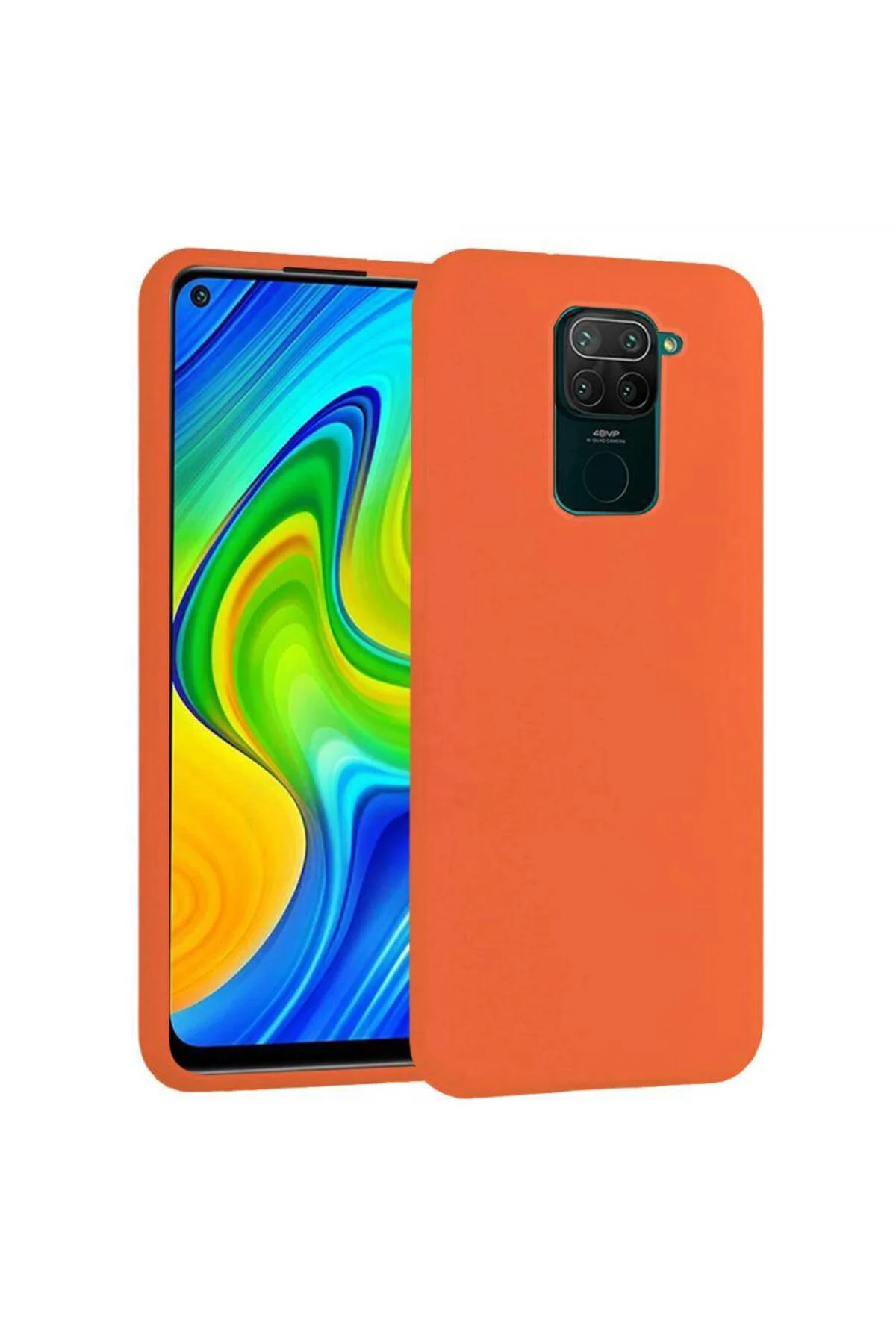 Xiaomi Redmi Note 9 İçi Kadife Silikon Kılıf Lacivert