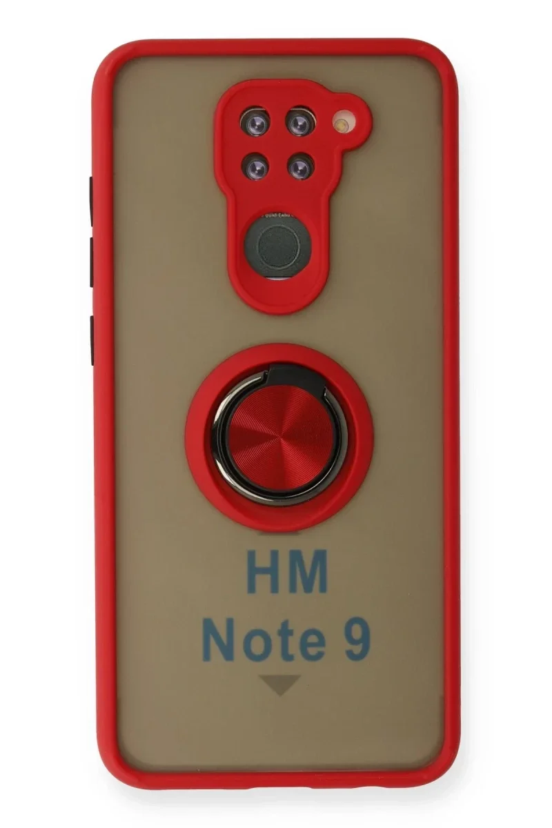 Xiaomi Redmi Note 9 Kılıf Montreal Yüzüklü Silikon Kapak - Kırmızı Fiyatı, Yorumları ve Özellikleri