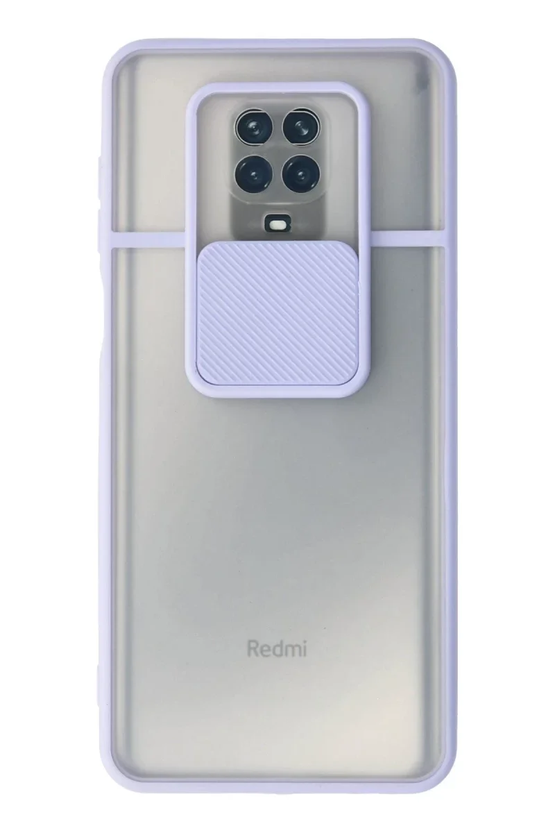 Xiaomi Redmi Note 9 Pro Kılıf Palm Buzlu Kamera Sürgülü Silikon - Lila Xiaomi Redmi Note 9 Pro Kılıf Palm Buzlu Kamera Sürgülü Silikon - Lila