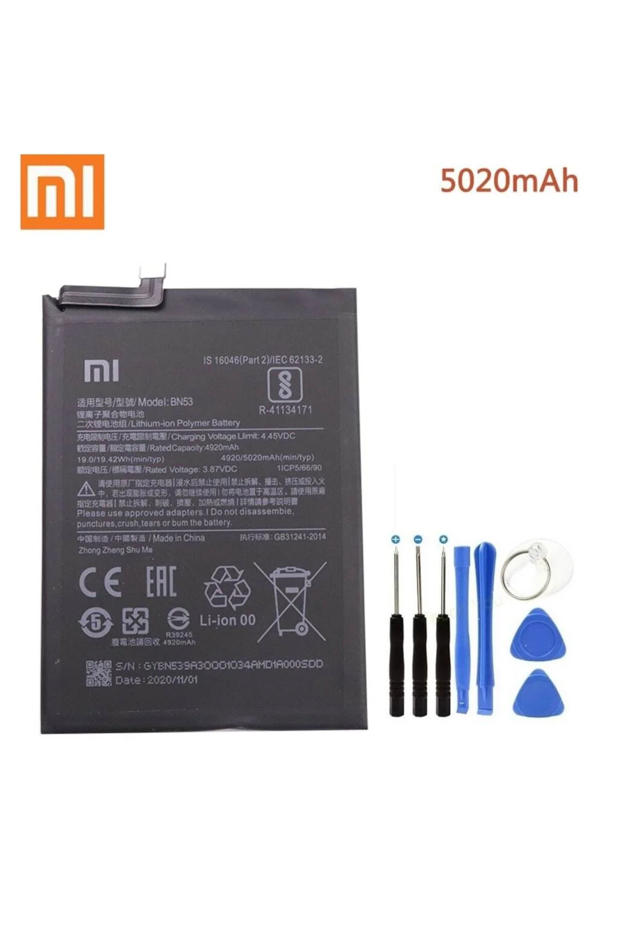 Xiaomi Redmi Note 9 Pro Batarya Pil Ve Tamir Seti Bn53