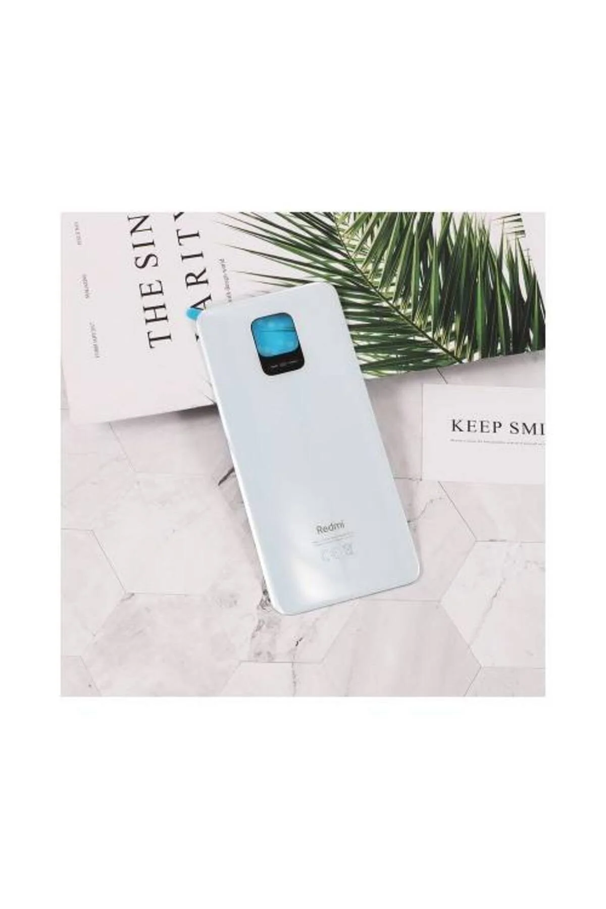 Xiaomi Redmi Note 9 Pro / Note 9S Arka Pil Batarya Kapak Cam Mavi