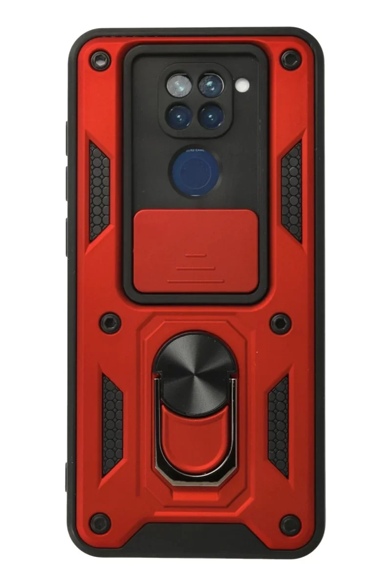 Xiaomi Redmi Note 9 Kılıf Pars Lens Yüzüklü Silikon - Kırmızı Fiyatı, Yorumları ve Özellikleri