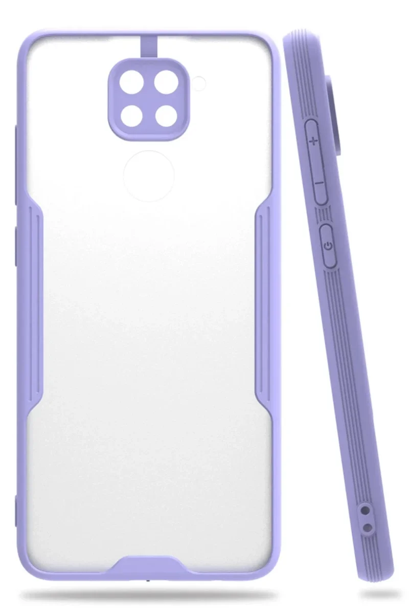 Xiaomi Redmi Note 9 Kılıf Platin Silikon - Lila Xiaomi Redmi Note 9 Kılıf Platin Silikon - Lila