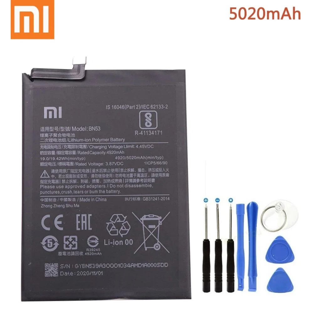 Xiaomi Redmi Note 9 Pro Batarya Pil ve Tamir Seti Bn53