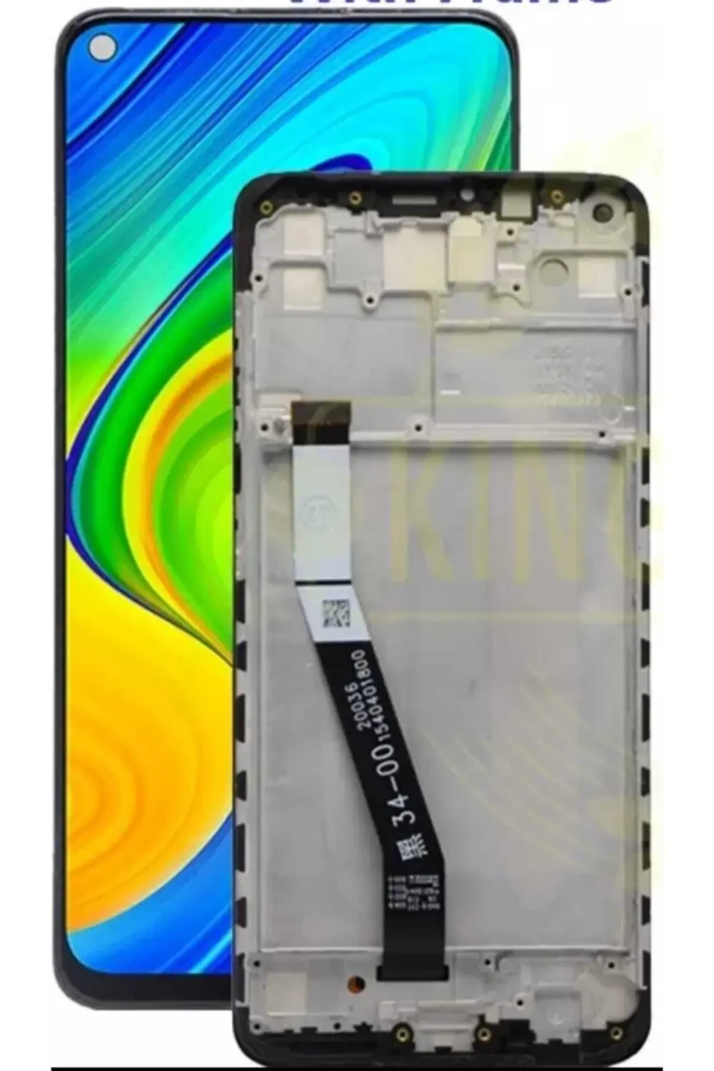 Xiaomi Redmi Note 9 Full Çıtalı Lcd Ekran Dokunmatik Süper Kalite