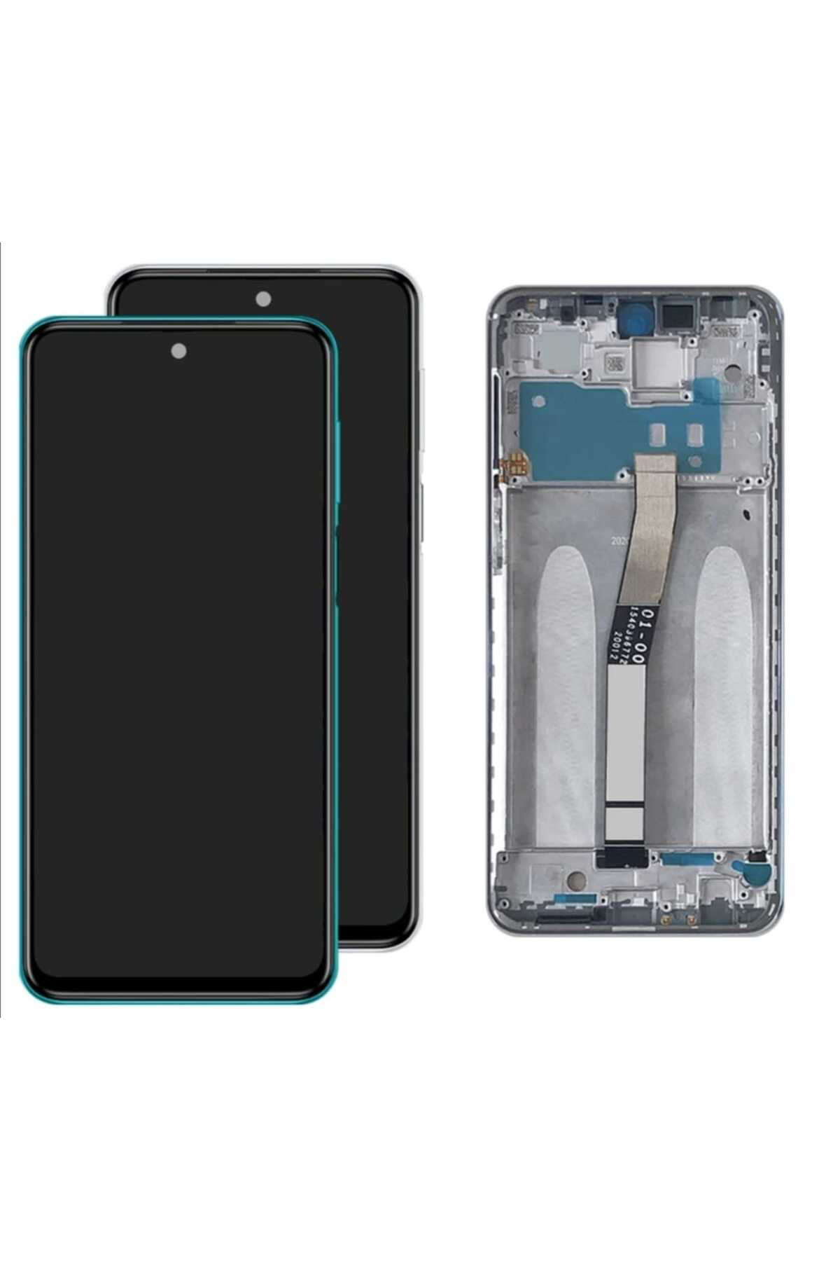 Xiaomi Redmi Note 9s Full Çıtalı Lcd Ekran Dokunmatik Süper Kalite Turkuaz Yeşili