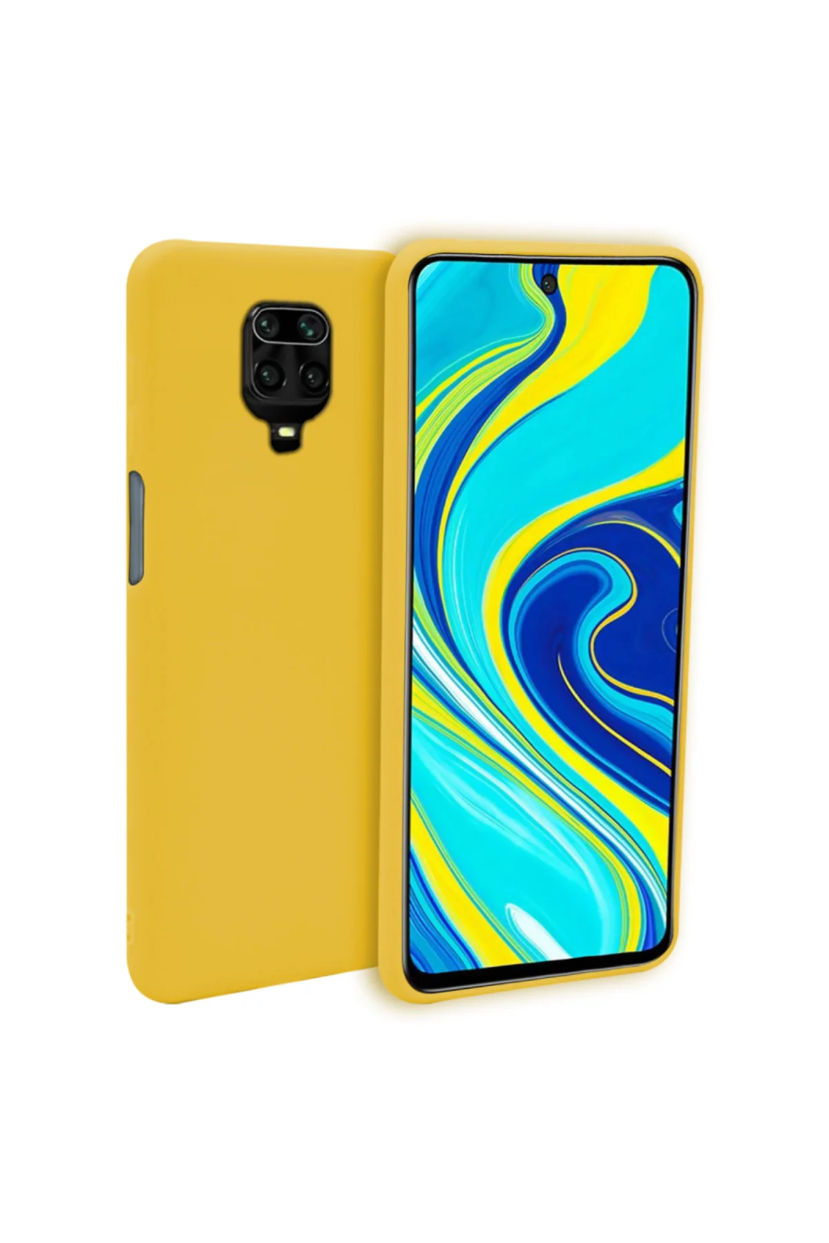 Xiaomi Redmi Note 9S İnce Mat Silikon Kılıf Yeşil