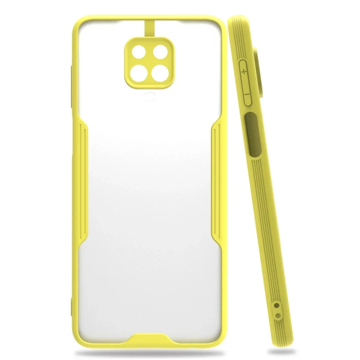 Xiaomi Redmi Note 9S Kılıf Platin Silikon - Sarı Xiaomi Redmi Note 9S Kılıf Platin Silikon - Sarı