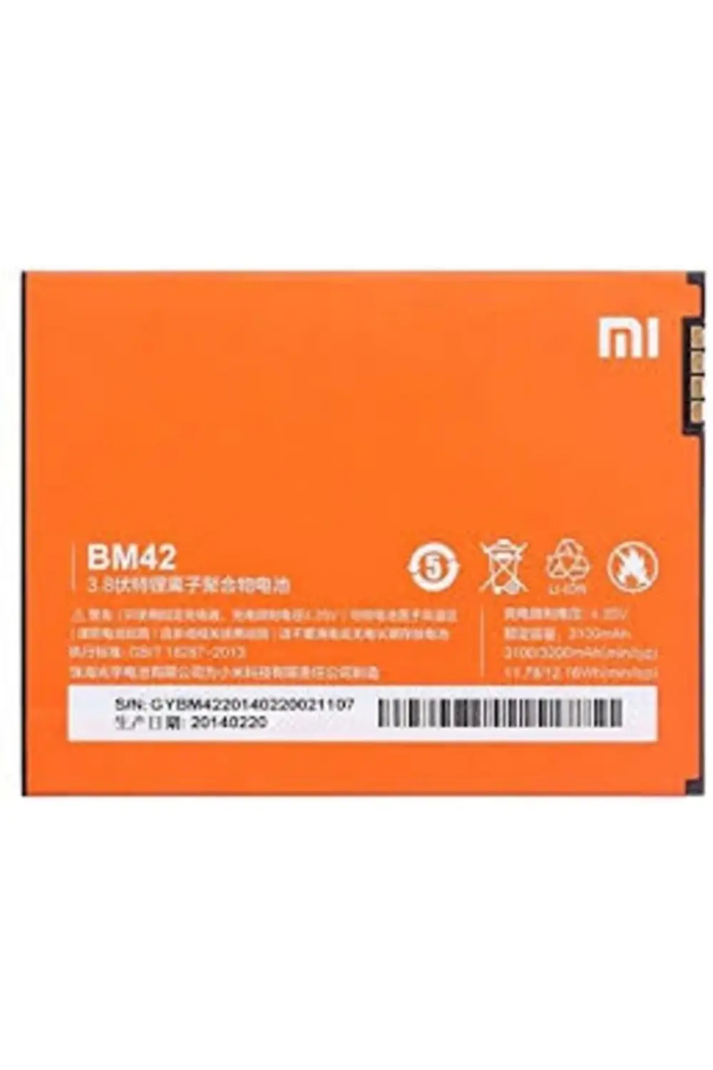 Xiaomi Redmi Note Bm42 Batarya Pil