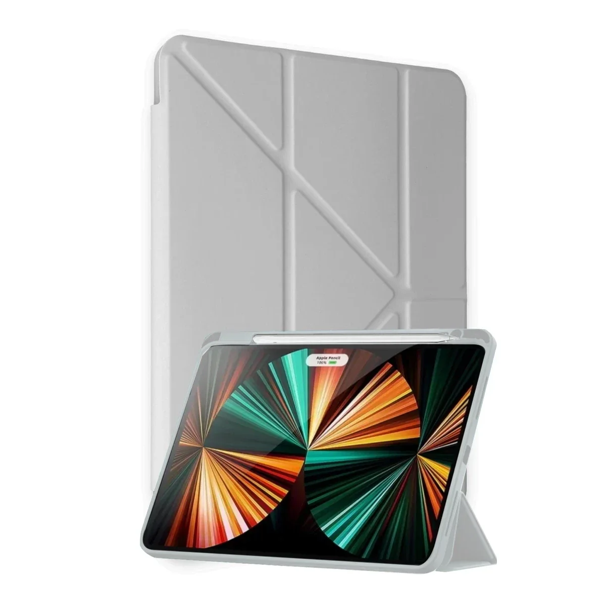 Xiaomi Redmi Pad Pro 12.1 Kılıf Kalemlikli Mars Tablet Kılıfı - Gri Xiaomi Redmi Pad Pro 12.1 Kılıf Kalemlikli Mars Tablet Kılıfı - Gri
