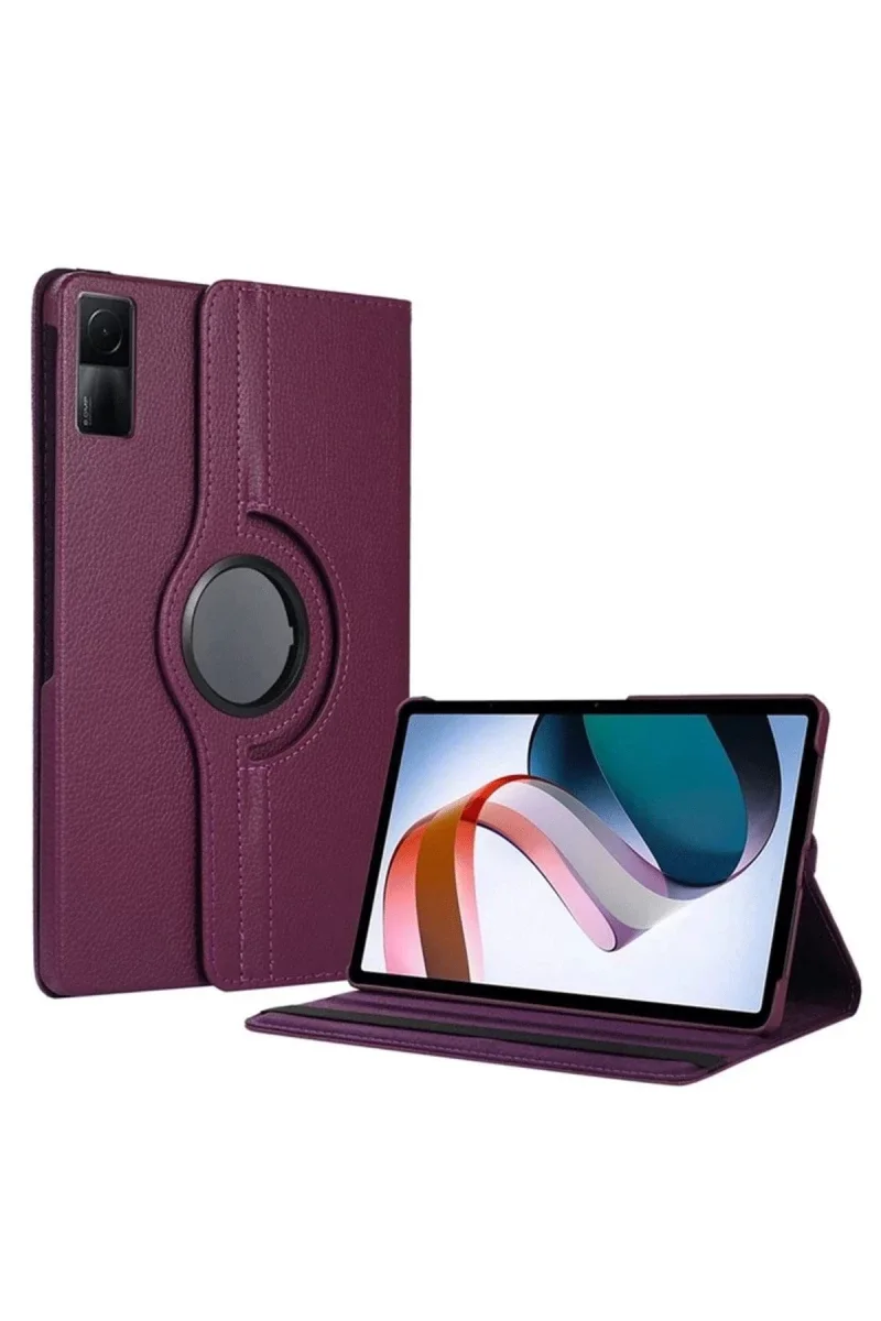 Xiaomi Redmi Pad SE 4G Kılıf 360 Tablet Deri Kılıf - Mürdüm