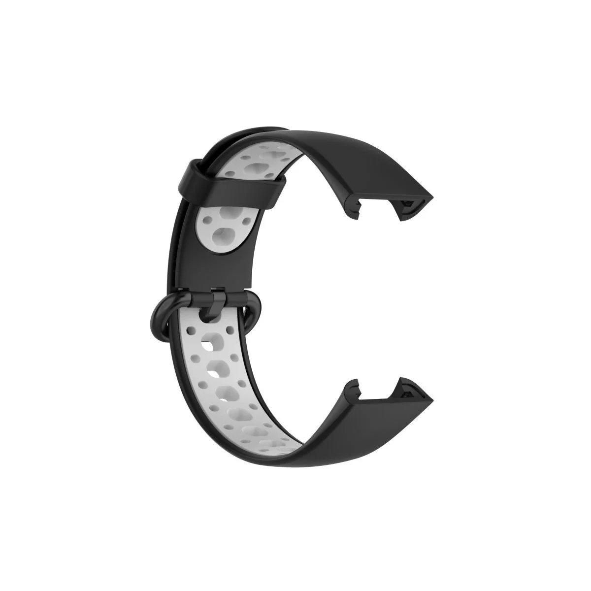 Xiaomi Redmi Watch 2 Spor Delikli Kordon - Siyah-gri Xiaomi Redmi Watch 2 Spor Delikli Kordon - Siyah-gri