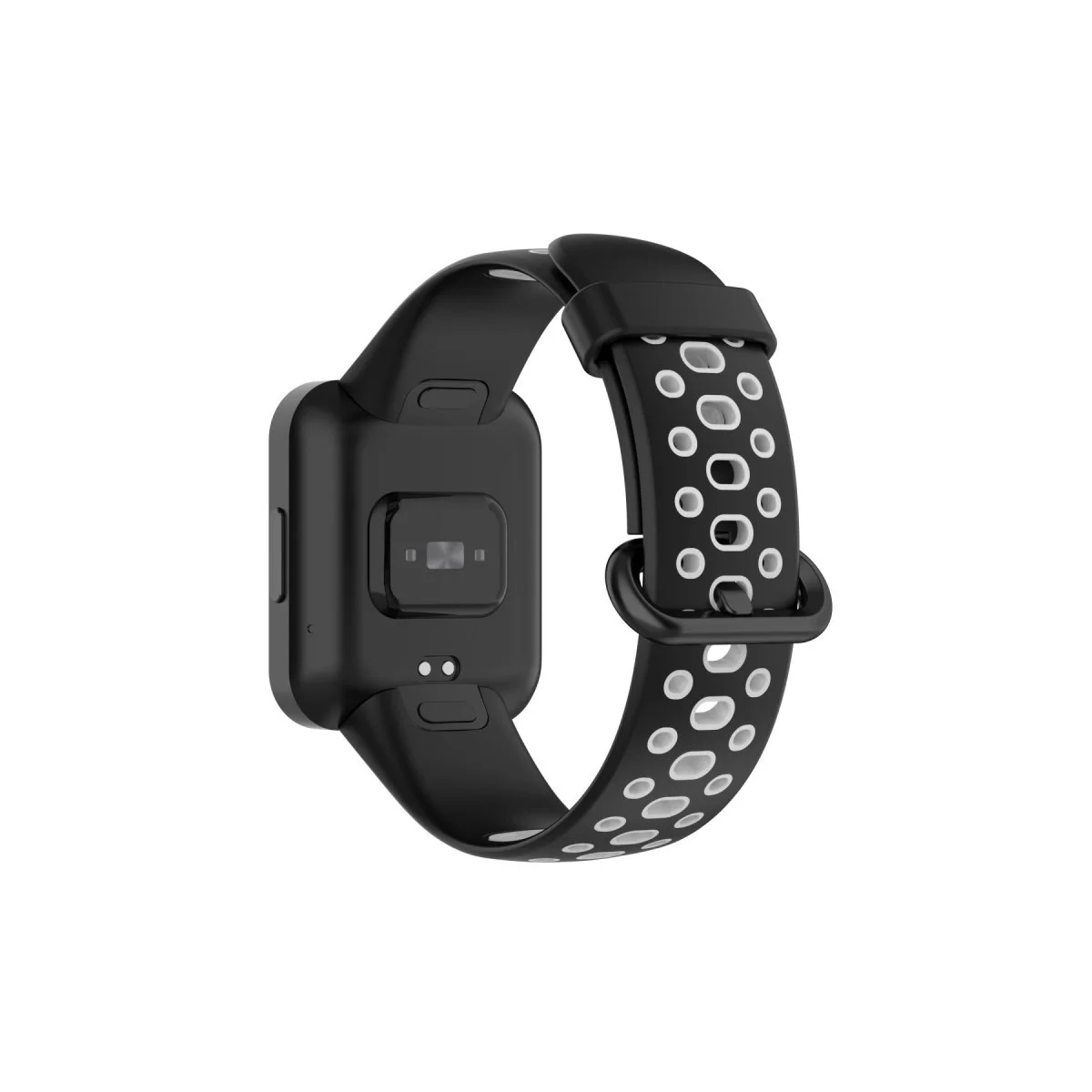 Xiaomi Redmi Watch 2 Spor Delikli Kordon - Siyah-gri Xiaomi Redmi Watch 2 Spor Delikli Kordon - Siyah-gri