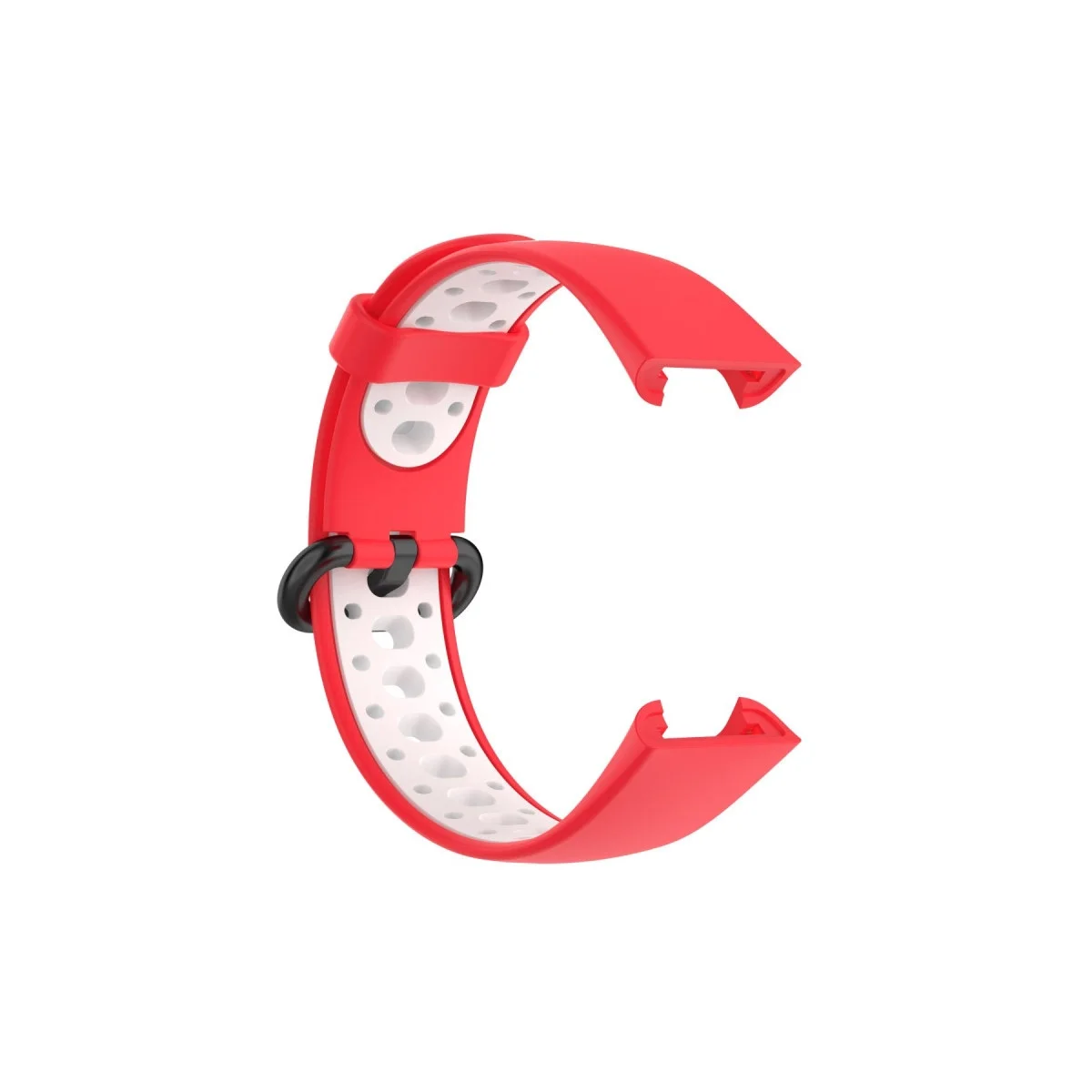 Xiaomi Redmi Watch 2 Spor Delikli Kordon - Kırmızı-beyaz Xiaomi Redmi Watch 2 Spor Delikli Kordon - Kırmızı-beyaz