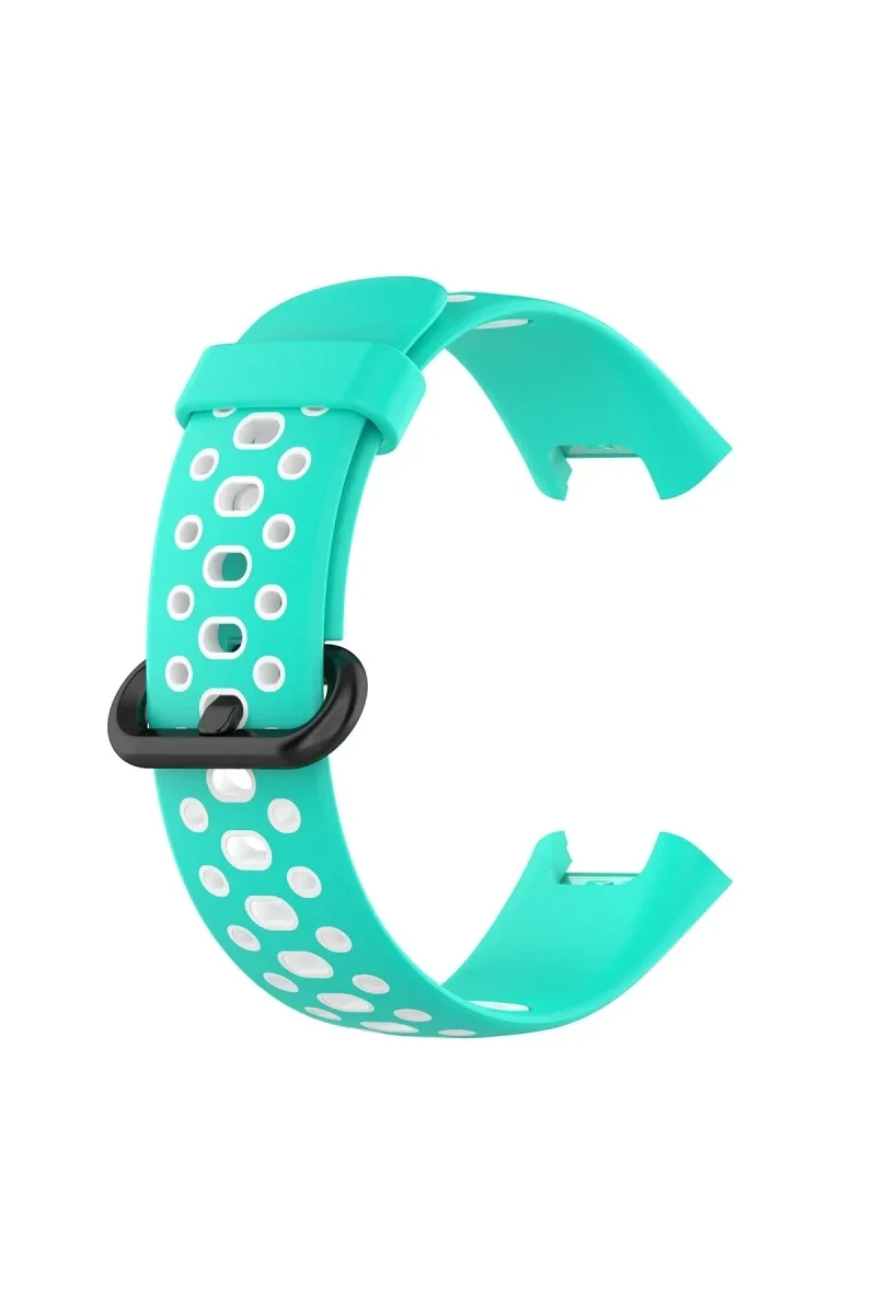 Xiaomi Redmi Watch 2 Spor Delikli Kordon - Turkuaz-Beyaz Xiaomi Redmi Watch 2 Spor Delikli Kordon - Turkuaz-Beyaz