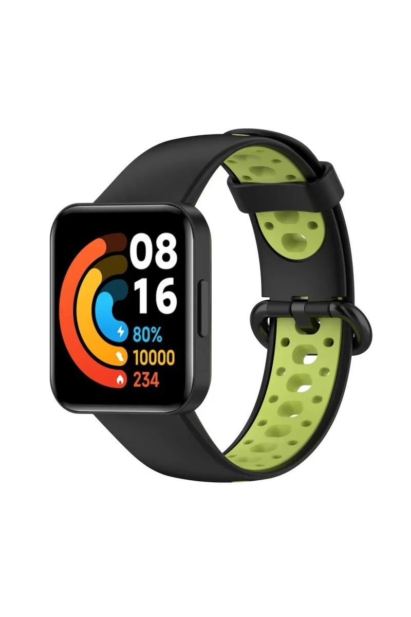 Xiaomi Redmi Watch 2 Spor Delikli Kordon - Siyah-Yeşil Fiyatı, Yorumları ve Özellikleri
