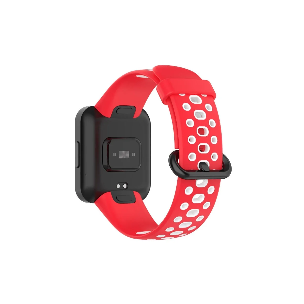Xiaomi Redmi Watch 2 Spor Delikli Kordon - Kırmızı-beyaz Xiaomi Redmi Watch 2 Spor Delikli Kordon - Kırmızı-beyaz