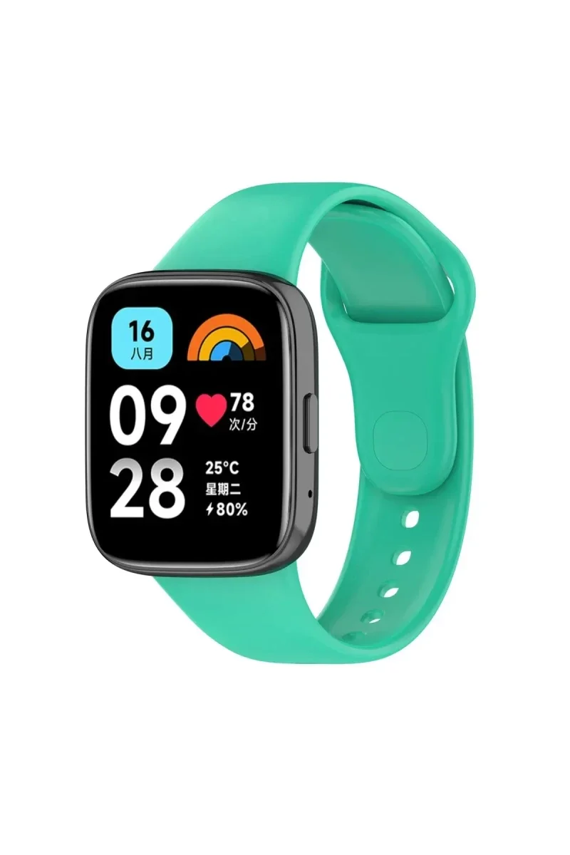 Xiaomi Redmi Watch 3 Active Klasik Kordon - Turkuaz Xiaomi Redmi Watch 3 Active Klasik Kordon - Turkuaz