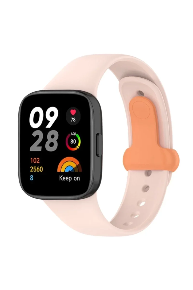 Xiaomi Redmi Watch 3 Origin Silikon Kordon - Pudra