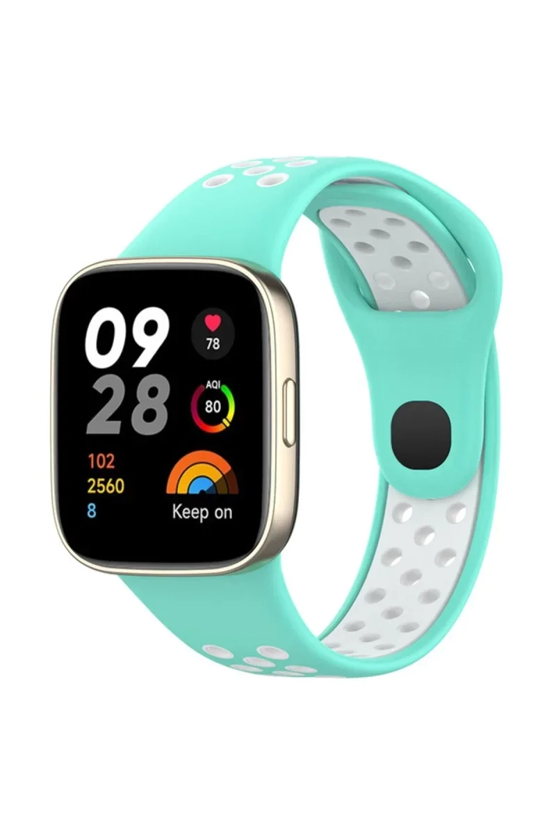 Xiaomi Redmi Watch 3 Spor Delikli Kordon - Turkuaz-Beyaz Fiyatı, Yorumları ve Özellikleri