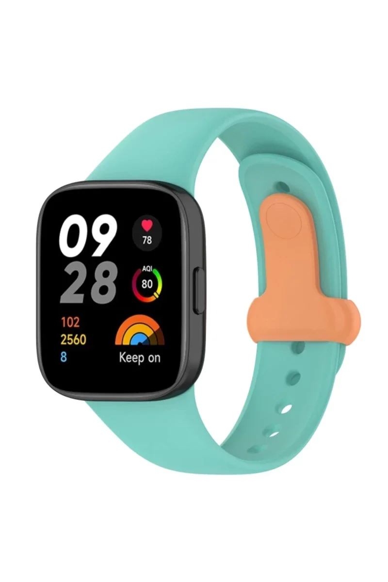 Xiaomi Redmi Watch 3 Origin Silikon Kordon - Turkuaz Xiaomi Redmi Watch 3 Origin Silikon Kordon - Turkuaz