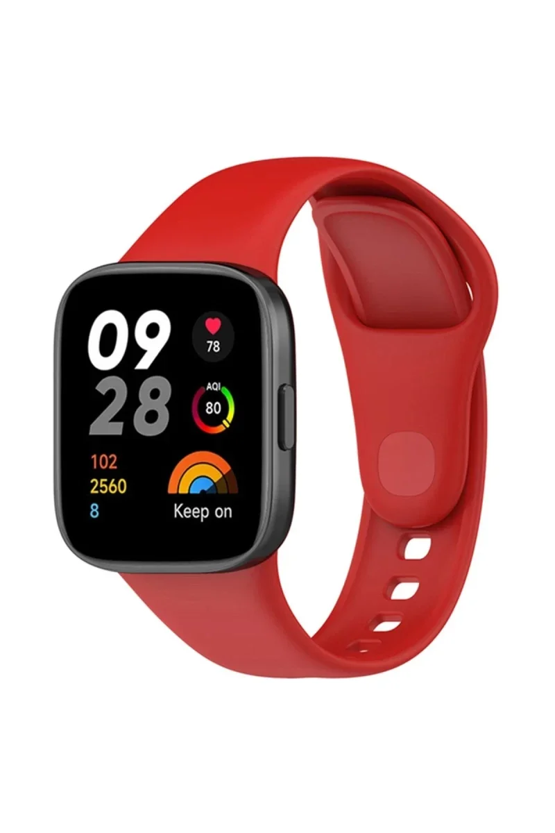 Xiaomi Redmi Watch 3 Klasik Kordon - Kırmızı Xiaomi Redmi Watch 3 Klasik Kordon - Kırmızı