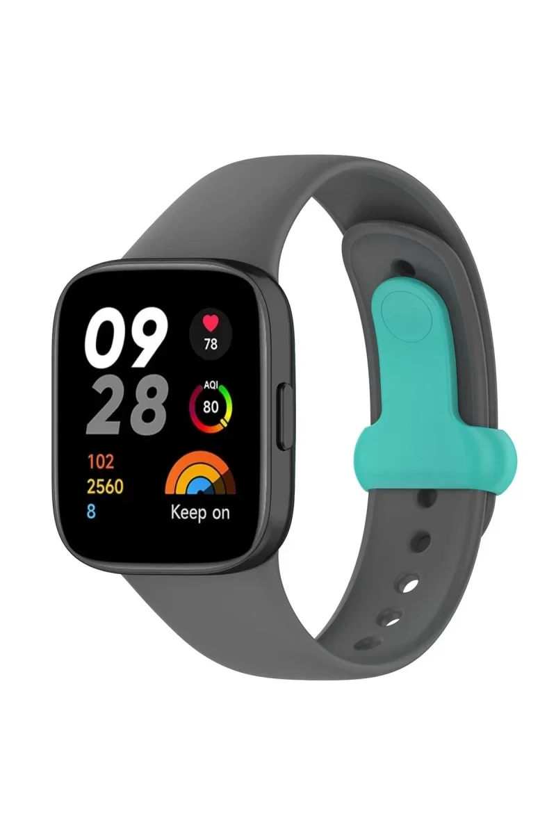Xiaomi Redmi Watch 3 Origin Silikon Kordon - Füme Xiaomi Redmi Watch 3 Origin Silikon Kordon - Füme