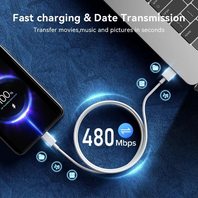 Xiaomi Turbo Hızlı Şarj Kablosu 6a Type-C