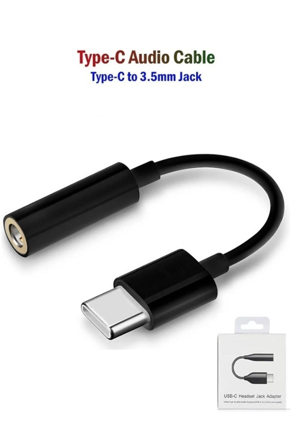 Xiaomi Type-c 3.5mm Audio Kulaklık Jack Dönüştürücü Siyah Xiaomi Type-c 3.5mm Audio Kulaklık Jack Dönüştürücü Siyah