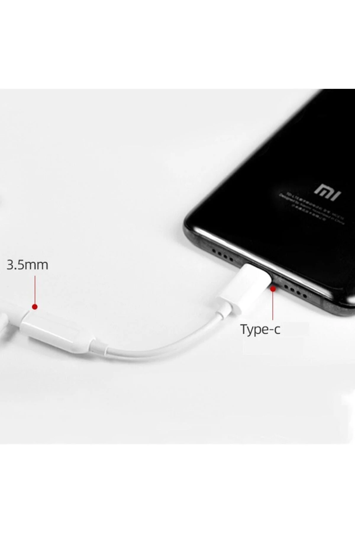 Xiaomi Type-c 3.5mm Audio Kulaklık Jack Dönüştürücü Siyah
