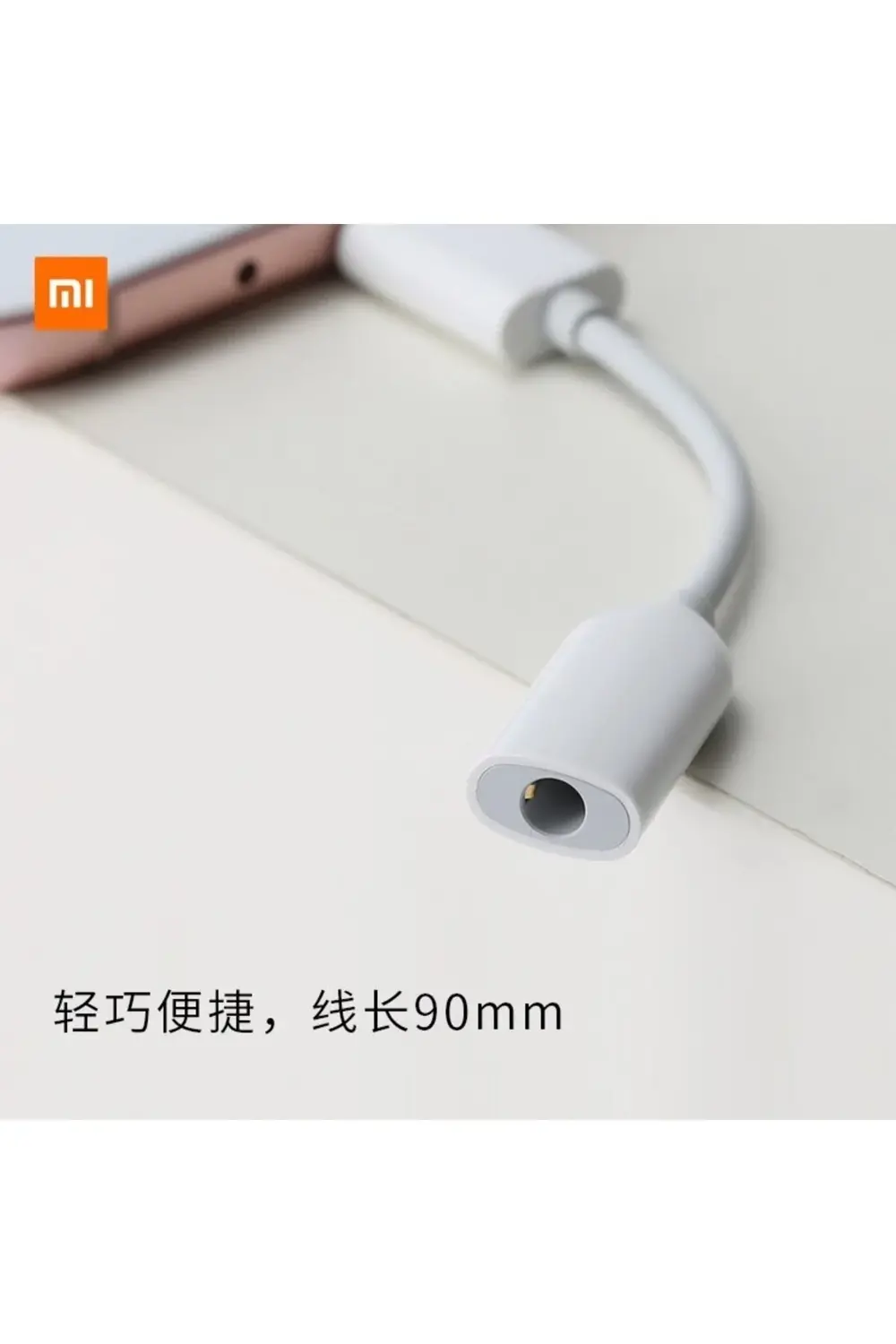 Xiaomi Type-c 3.5mm Audio Kulaklık Jack Dönüştürücü Beyaz