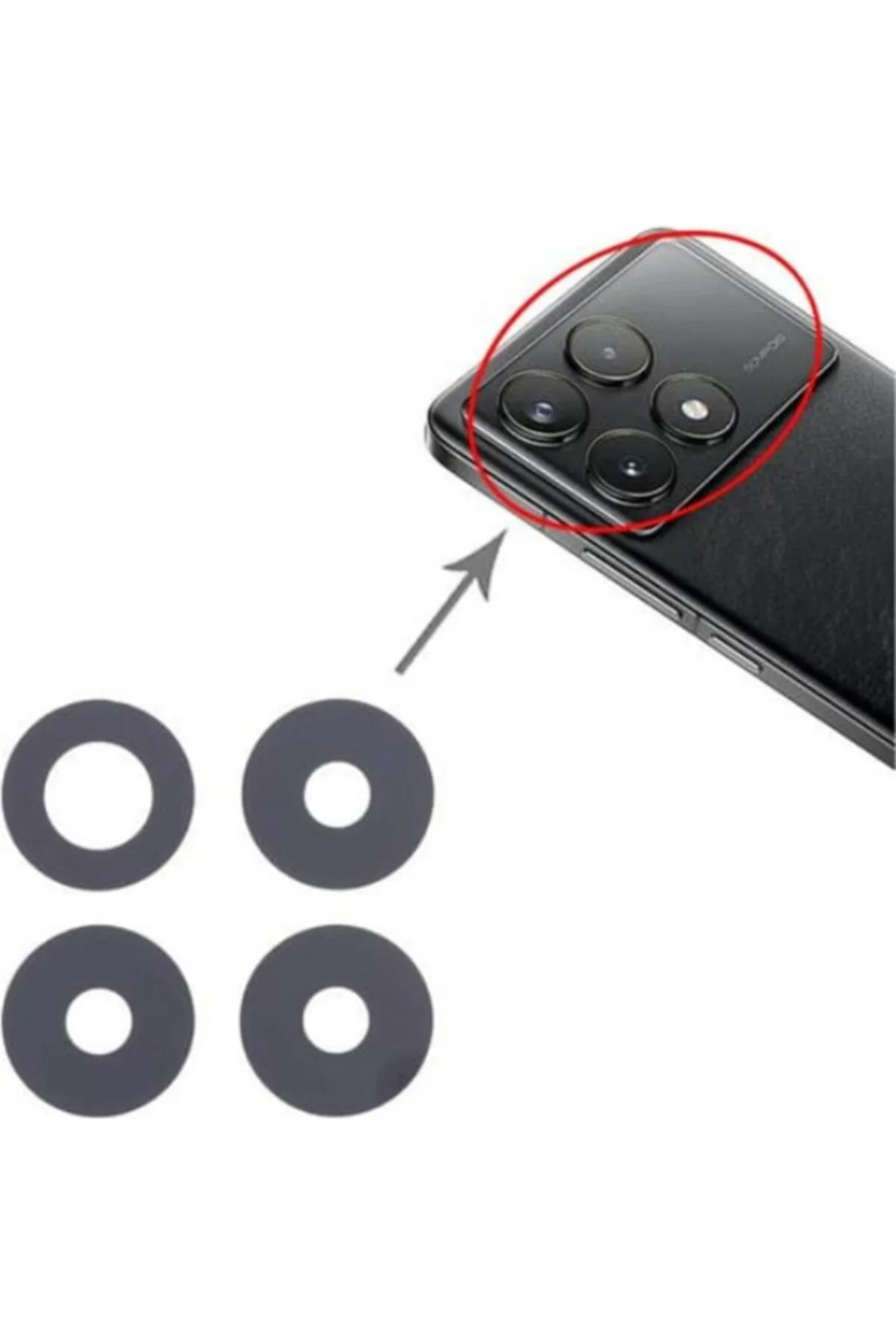 Xiaomi Uyumlu Poco F6 Pro Kamera Lensi Cam