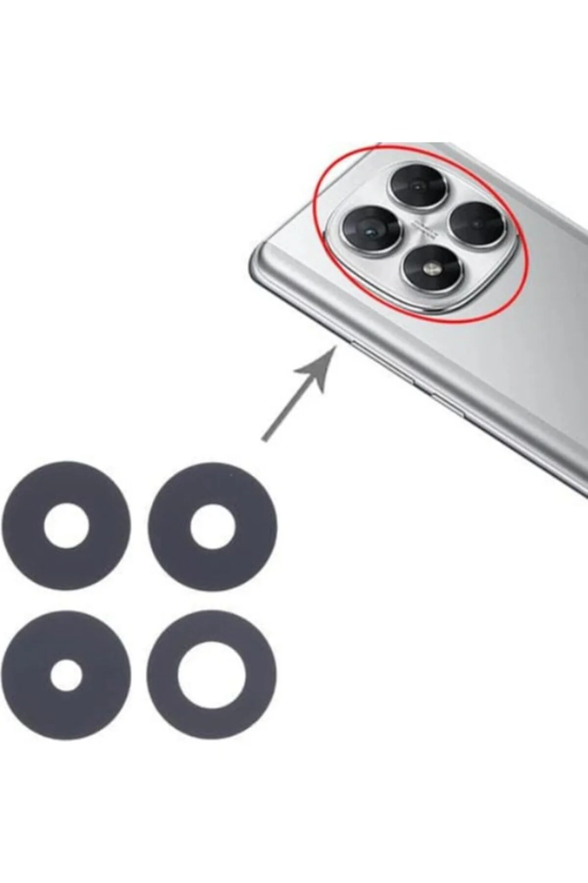 Xiaomi Uyumlu Poco X7 Kamera Lensi Cam 24095PCADG