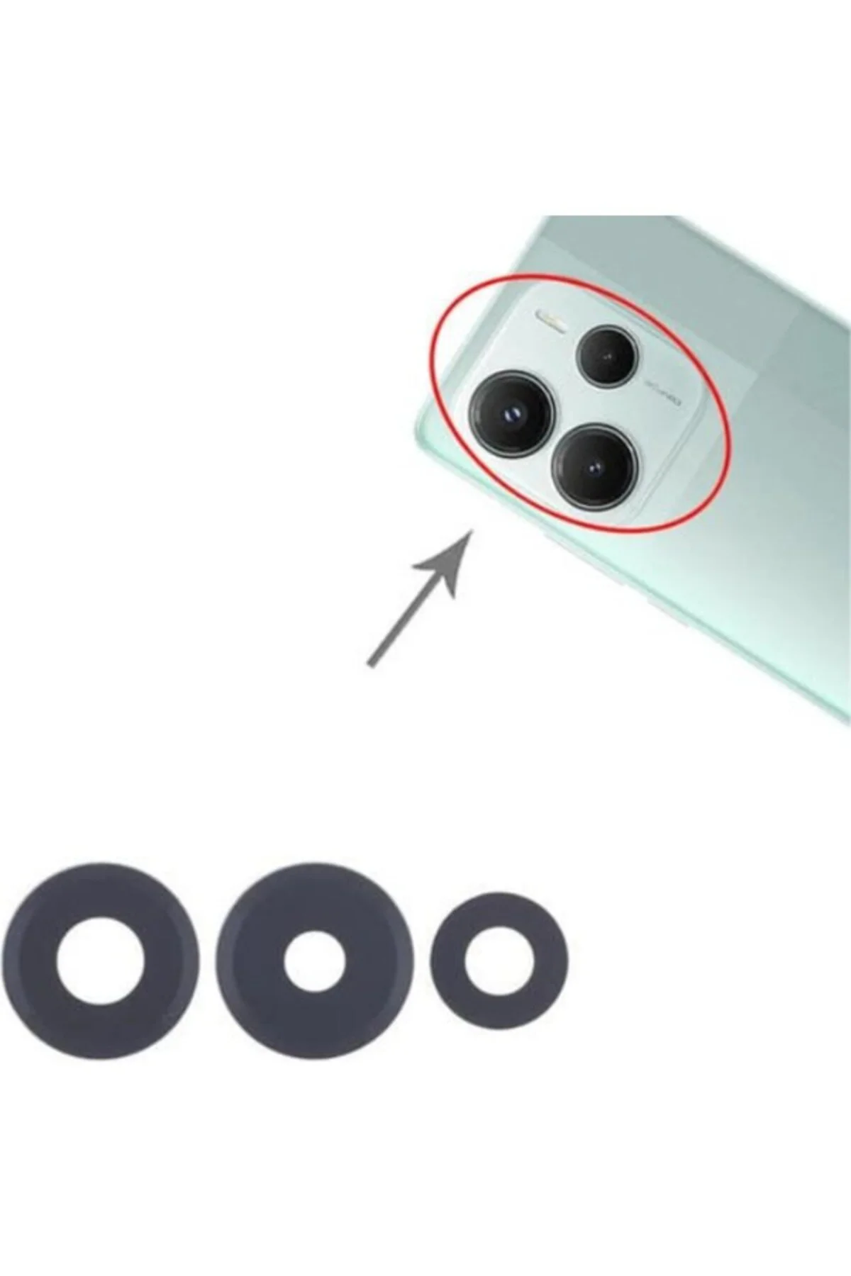 Xiaomi Uyumlu Redmi Note 14 5g Kamera Lensi Cam 24094RAD4G
